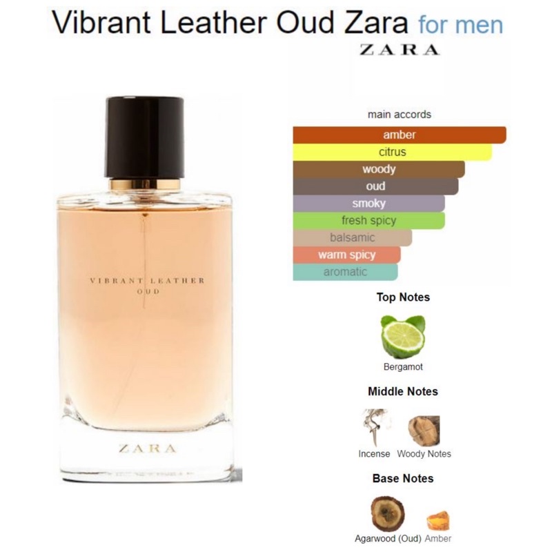 Vibrant leather oud online zara