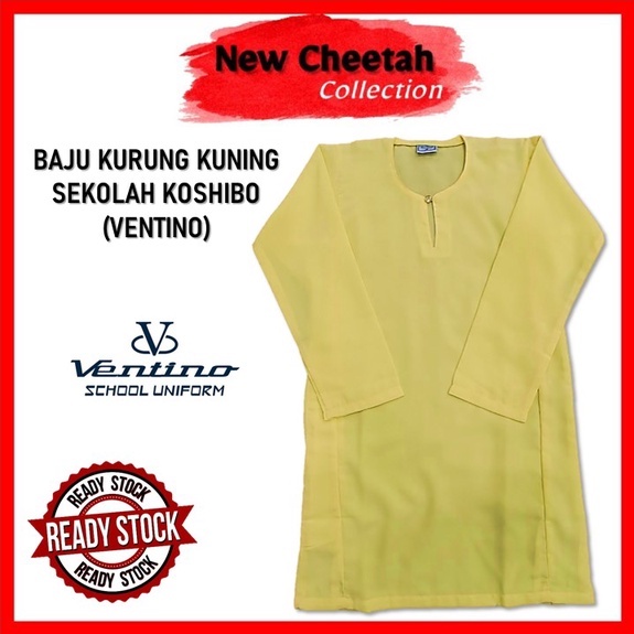 BAJU KURUNG PENGAWAS SEKOLAH KUNING LICIN VENTINO SIZE 28-44 - PAKAIAN ...