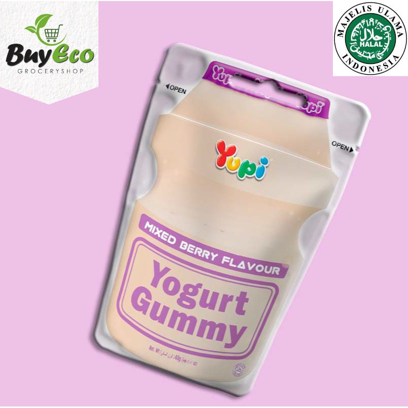 (Halal) YUPI YOGURT GUMMY (Original / Mixed Berries / Melon & Peach