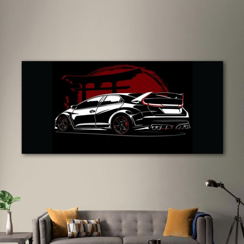 HIASAN DINDING Ndt[30x15] Car Wall Hanging Poster JDM Display Super Car