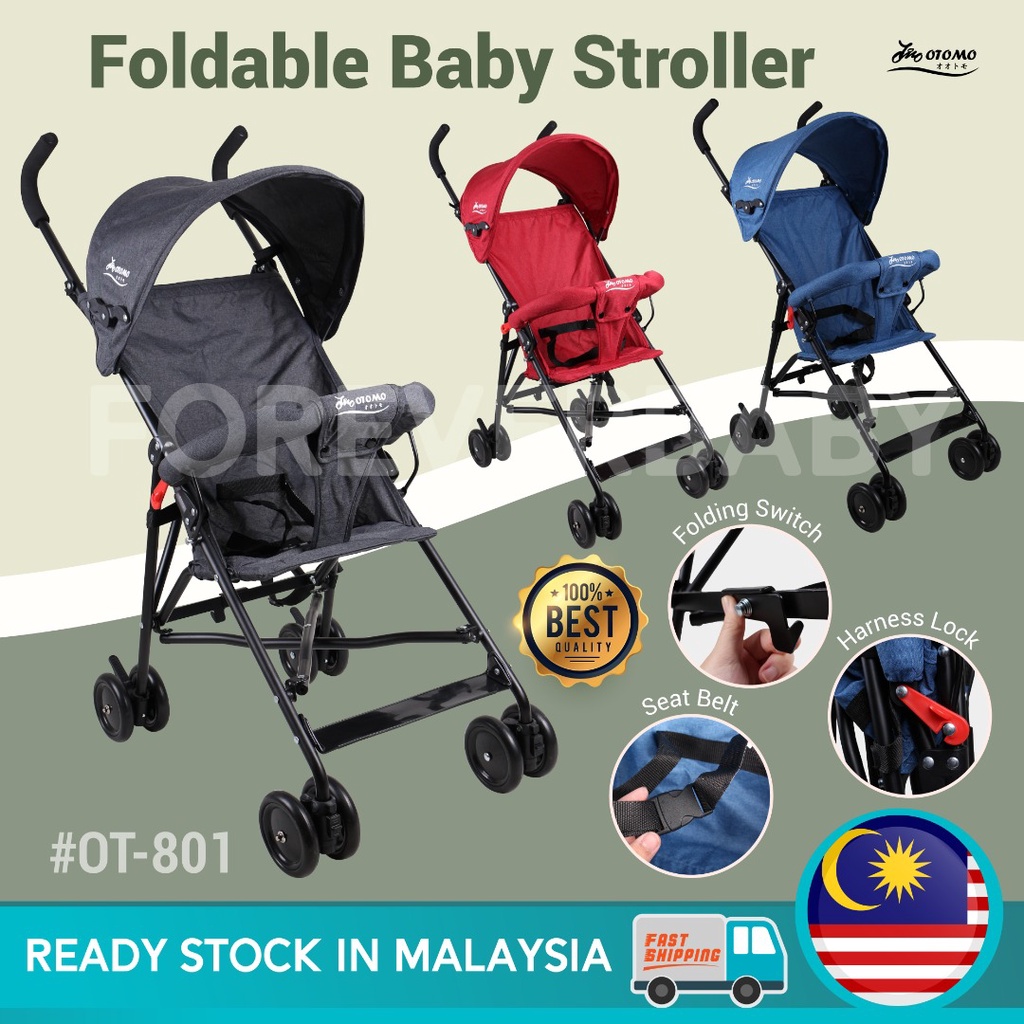Stroller Baby Lightweight Foldable Umbrella Travel Kid Stroller Buggy  Kereta Tolak Bayi Travel