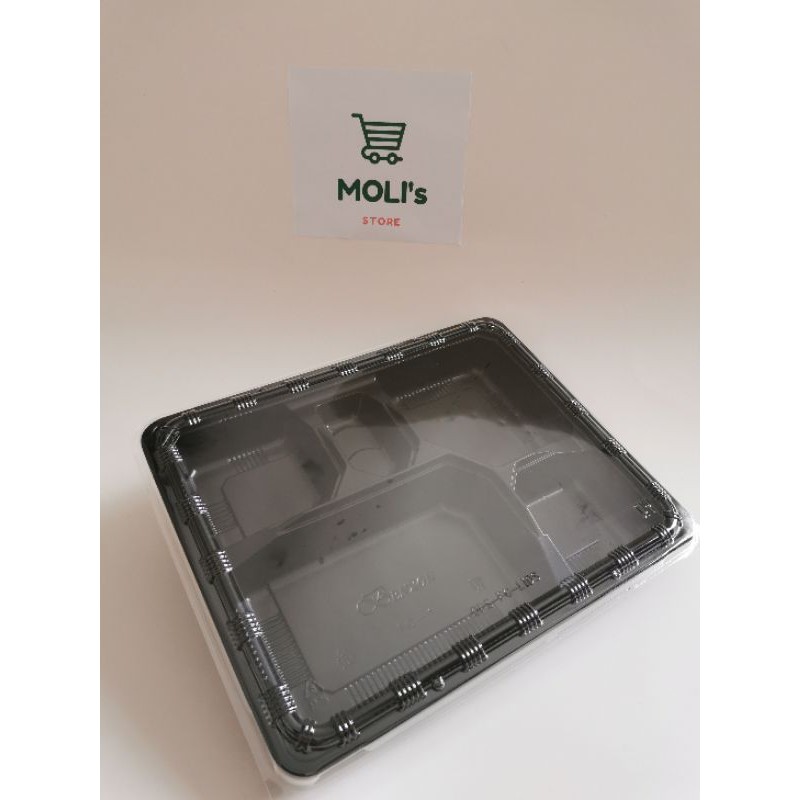 5 Compartments LUNCH BOX Tabao Bungkus Takeaway Disposable Packaging ...