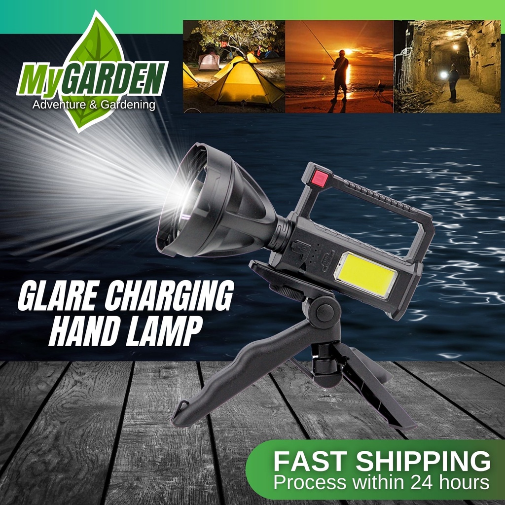 Rechargeable Searchlight With Stand Outdoor Use High Light Flashlights Led High Lumen Modes