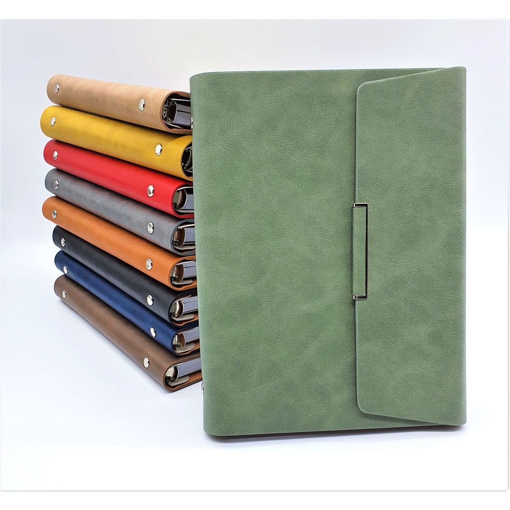 2025 Diary Planner A5 PU Organizer 6 O Ring Binder Loose Leaf Monthly