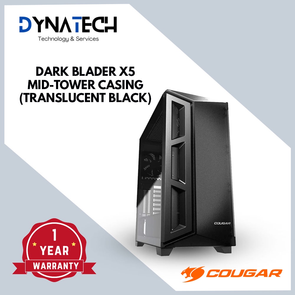 COUGAR DARK BLADER X5 MID-TOWER CASING - BLACK | Shopee Malaysia