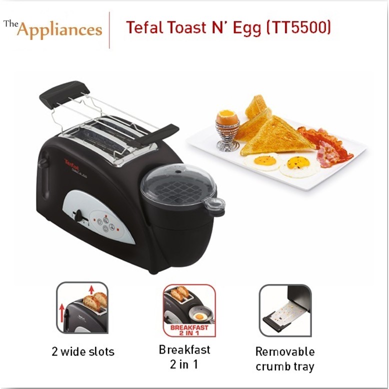READY STOCK)Tefal TT5500 Toast n Egg All in One Breakfast Maker