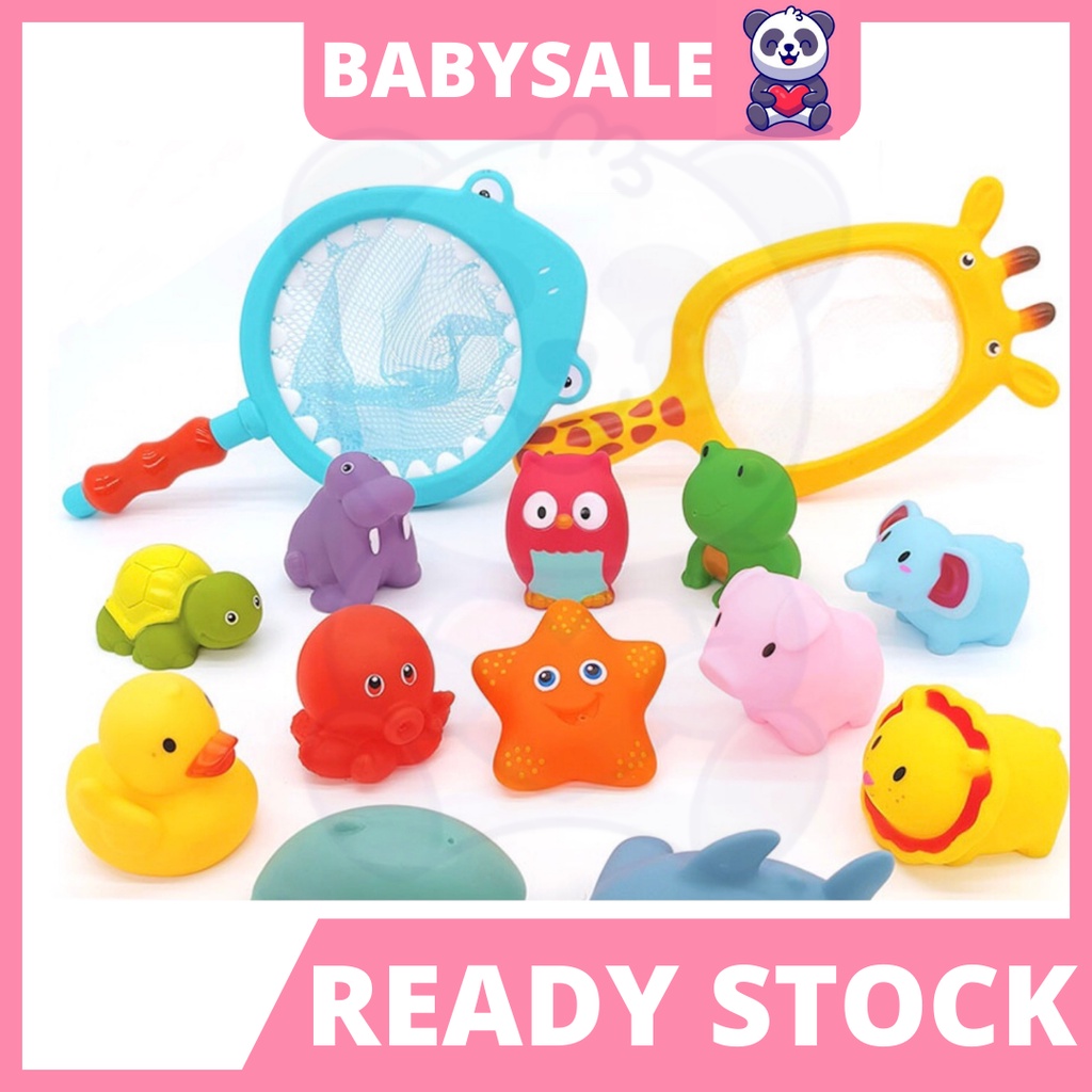 BABYSALE 7in1 Shark Fishing Net Toy Bath Toy Tub Toy Float Water Spray ...