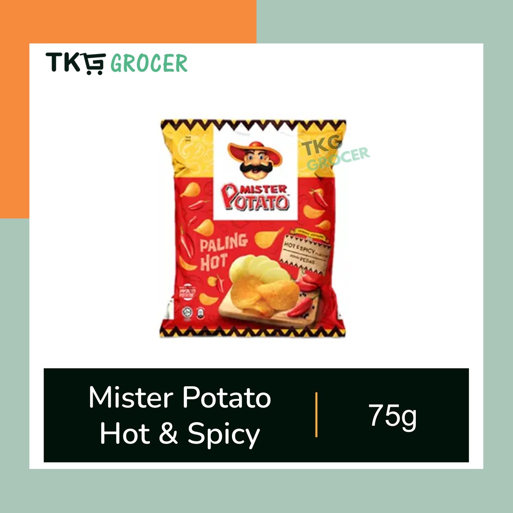 Mister Potato Chips Hot And Spicy 75g Shopee Malaysia 9391