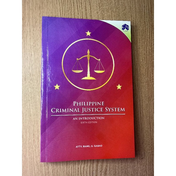 Philippine Criminal Justice System 2022 (Atty. Gabao) | Shopee Malaysia