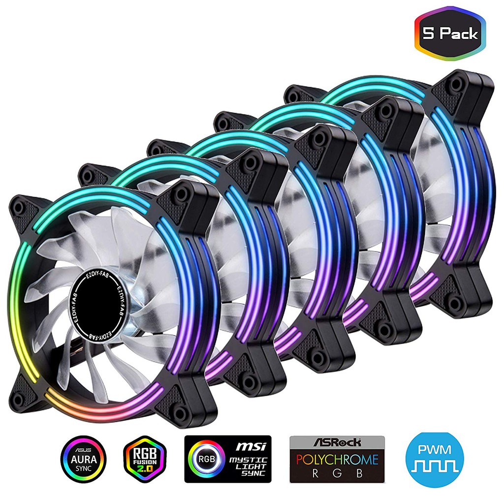 Special Order 12cm Double Frame RGB PWM Fan 5V 3 Groups Plus ...
