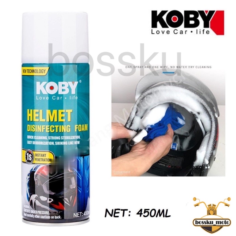KOBY HELMET CLEARING FOAM 450ML | Shopee Malaysia