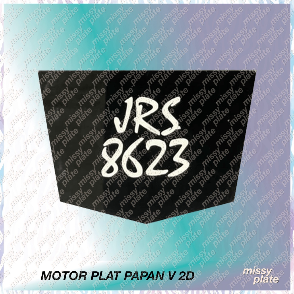 Number Plate Motor Tanam 2D / No Plat Tanam / No Plate Motor/ Y16ZR EX5 ...