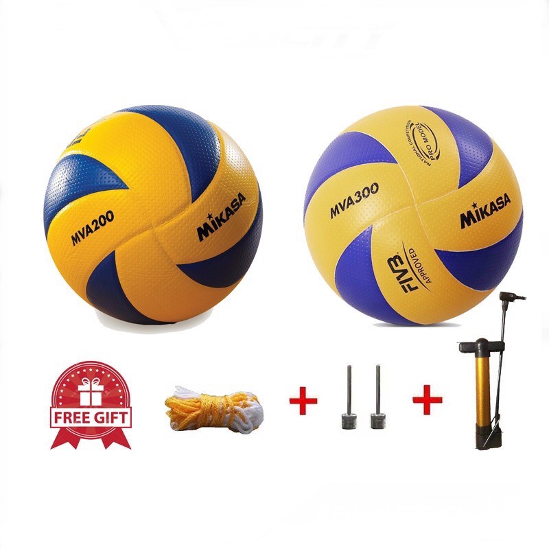 [READY STOCK] Mikasa MVA200 & MVA300 size 5 volleyball ball Soft PU ...