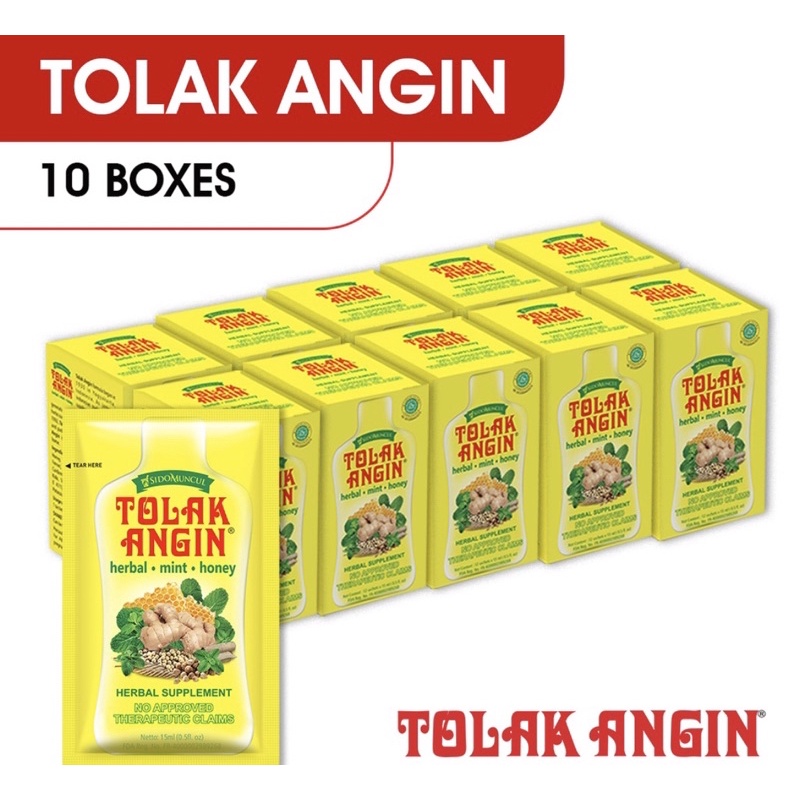 Tolak Angin herbal supplements (10 boxes / 120 sachets) | Shopee Malaysia