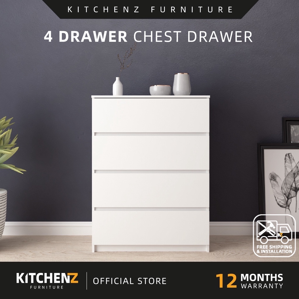 [FREE Shipping & FREE Installation] KitchenZ 4 Layers Chest Drawer ...