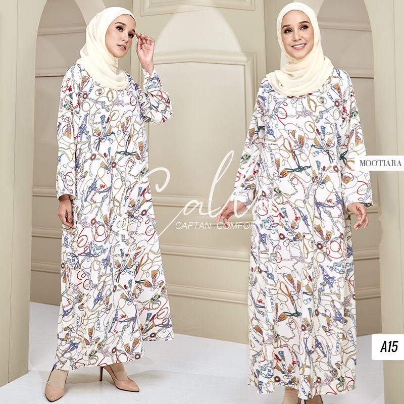 New Calla Caftan Baju Kaftan Takyah Gosok, Wudhu Friendly, Nursing ...