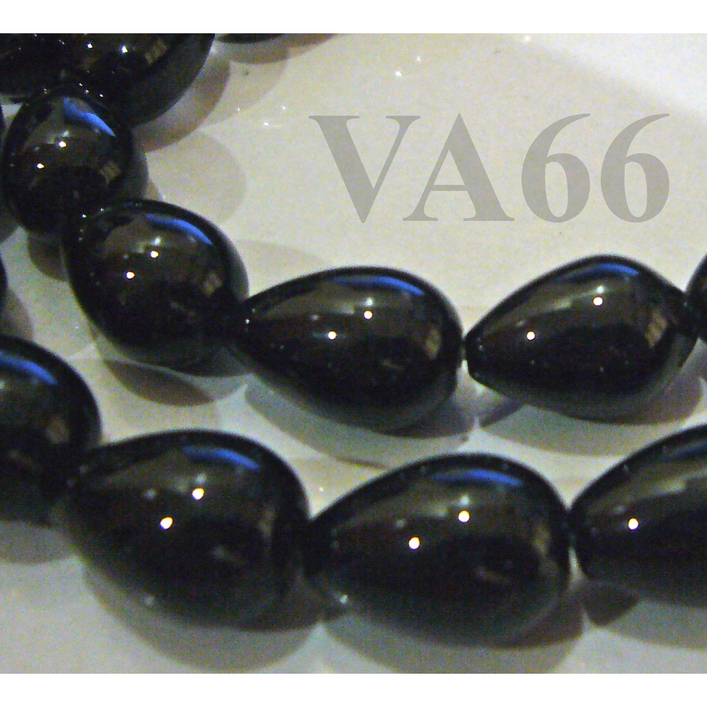 DIY 6p Black Onyx Gemstone Teardrop Water Drop Shape 10mm x 14mm ...