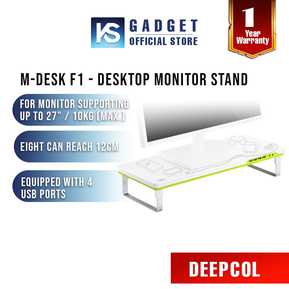 DEEPCOOL MDESK F1 Desktop Monitor Stand Shopee Malaysia