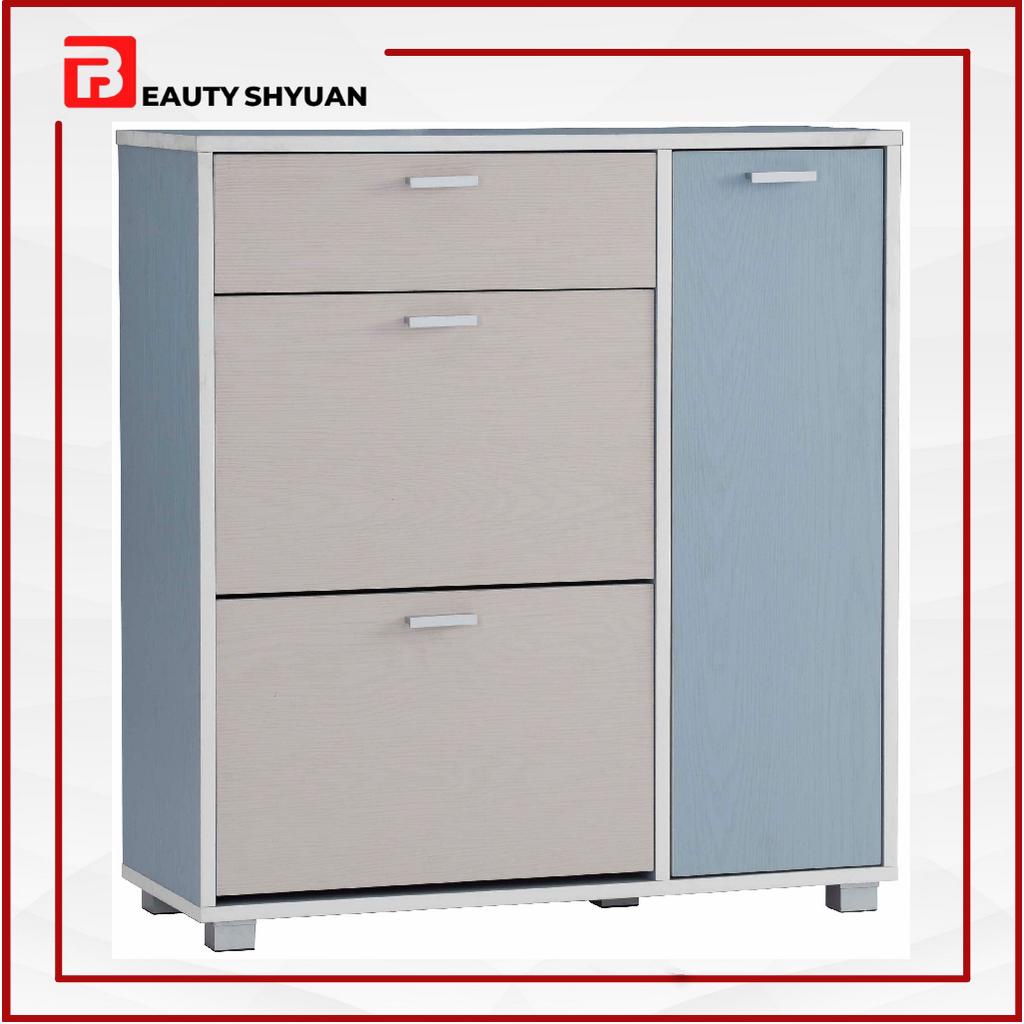 TALBOT Light Blue Grey Shoe Cabinet Shoes Cabinet Shoes Rack Shoe Rack ...
