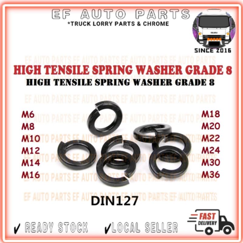 Jual Ring Per Besi Putih Galvanis Spring Washer M8 | Indonesia - Foto 2