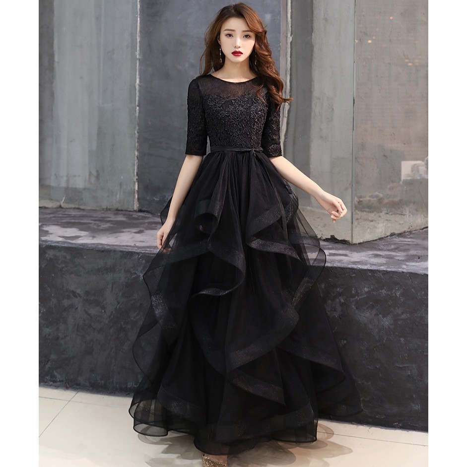 On Sale Trendy Evening Dinner Long Dress Women Sister Wedding Ball Gown Girl Cake Party Club Banquet Event Maxi Dresses