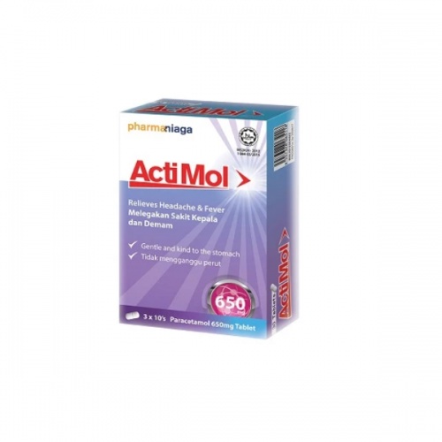 ACTIMOL PARACETAMOL 500MG / 650MG | Shopee Malaysia