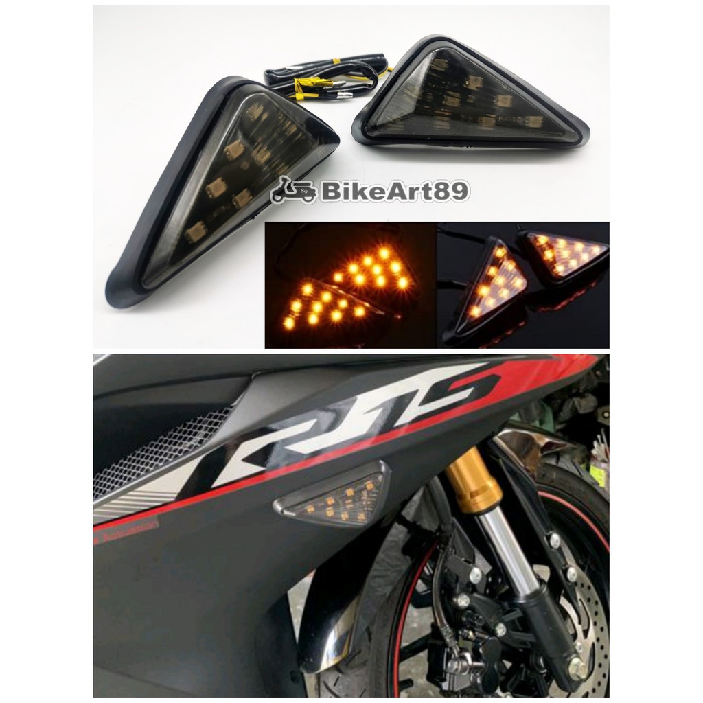 LED Signal Motorcycle Set Triangle Smoke Y15ZR R15 RS150 LC135 RFS150 ...