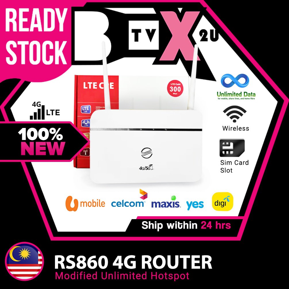[READY STOCK] RS860 NEW Router Unlimited 4G Hotspot WIFI Modified Modem ...