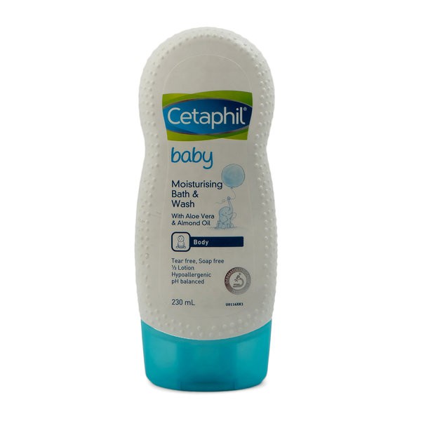 Cetaphil Baby Moisturising Bath & Wash 230ml   230ml X 2 Botol (2 Botol 