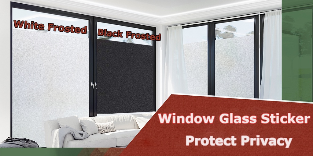 [MY Delivery] Frosted Blackout Window Film Privacy Static Glass Window ...