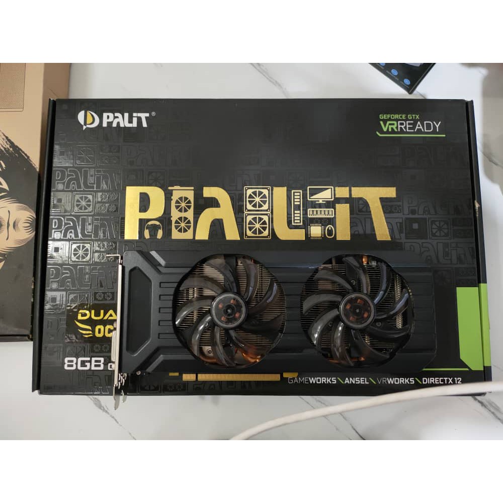 USED] Palit GTX 1080 dual OC 8GB GDDR5X (Ready Stock