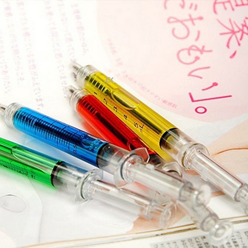 Syringe Injection Shape Ballpen 4Pcs/Set Doctor Nurse Gift Liquid Pen ...