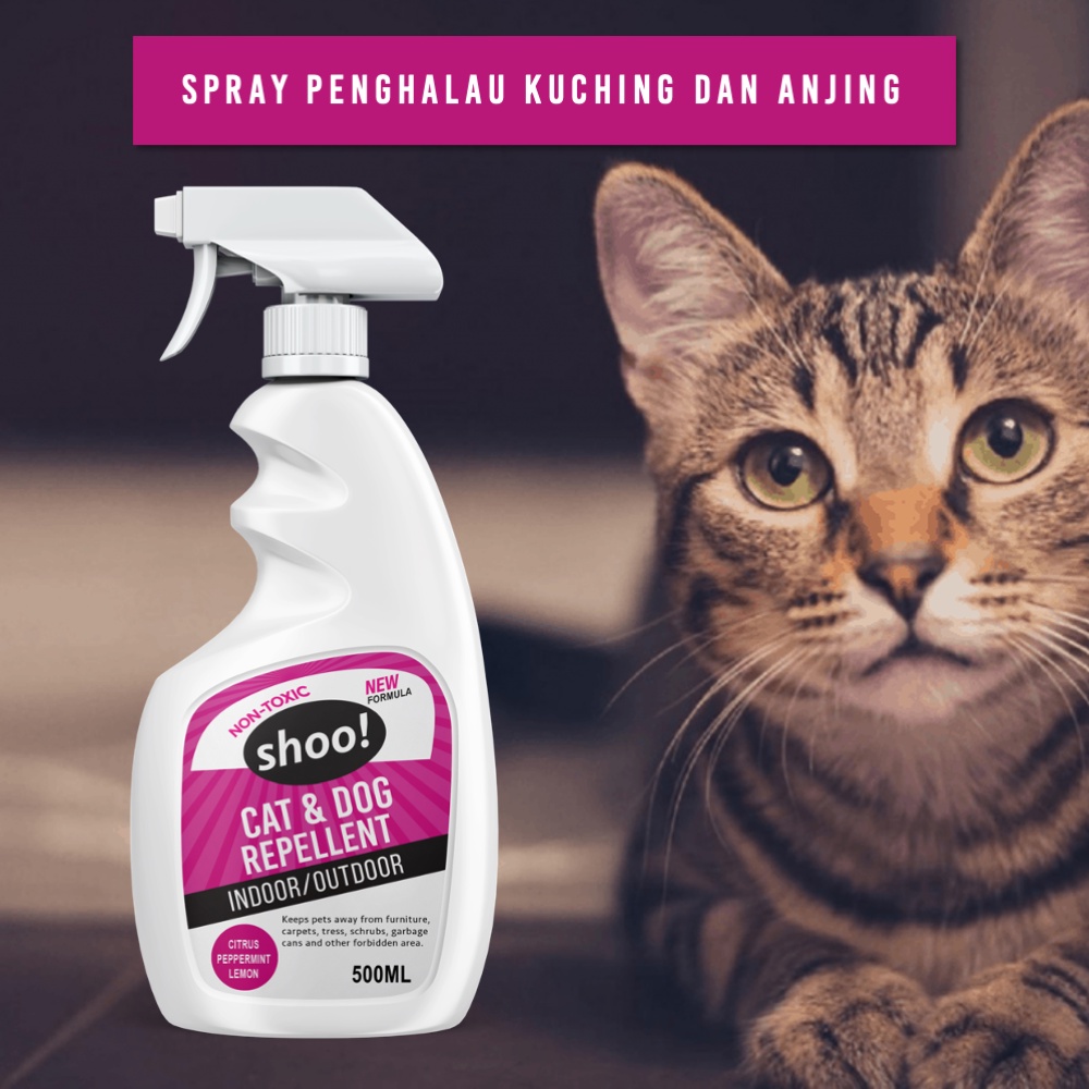 Cat and Dog Repellent Spray Penghalau Kucing dan Anjing Shoo! 500ML