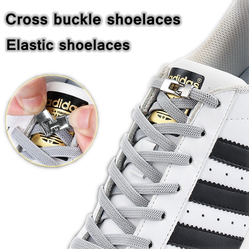 Magnetic Lock Laces without ties Sneakers for Shoelaces Elastic No