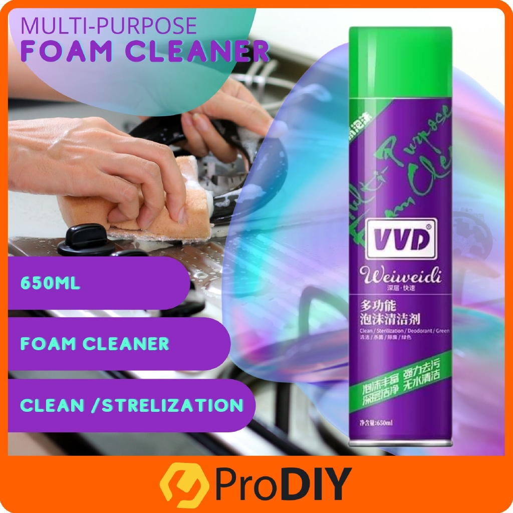 650ML VVD MultiPurpose Foam Cleaner Kitchen Cleaner Spray Grease Stain