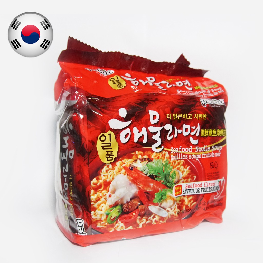 PALDO Korean Spicy Seafood Ramen 5-Pack | Shopee Malaysia