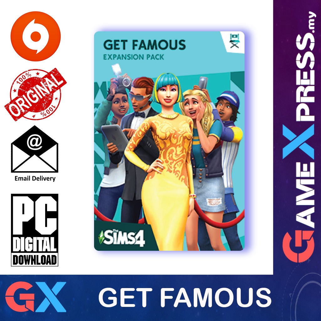 The Sims 4 Get Famous Expansion PC Game / Mac Origin Platform | Shopee  Malaysia