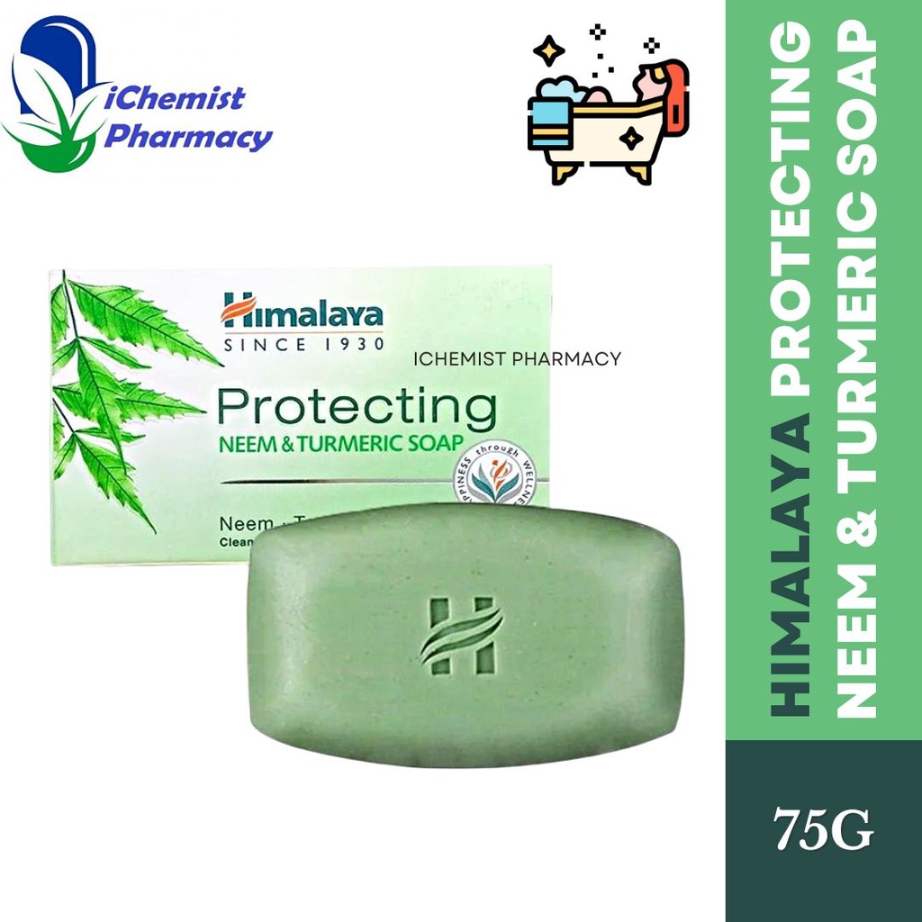 Himalaya Protecting Neem Turmeric Soap 75g Shopee Malaysia