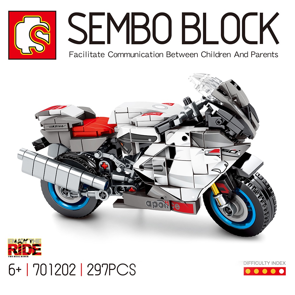 Sembo Block Enjoy the Ride Techinque Bike Motor Juggernaut Frenzy ...