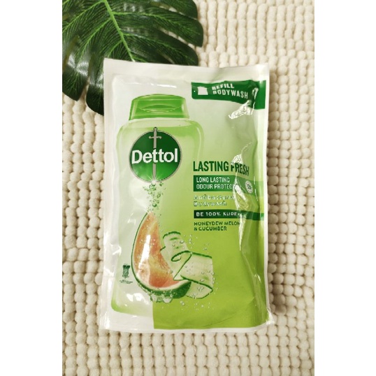 Dettol Shower Gel Refill Pack Antibacterial Body Wash Honeydew Melon