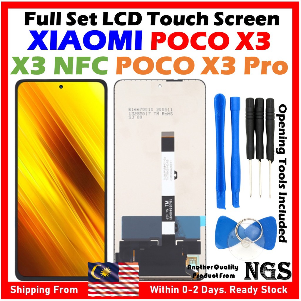 Orl Ngs Brand Full Set Lcd Touch Screen Xiaomi Poco X3 Poco X3 Nfc Poco X3 Pro Redmi Note 7122