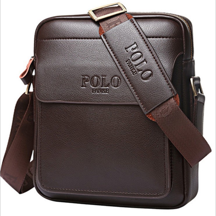 Polo men's 2025 leather shoulder bag