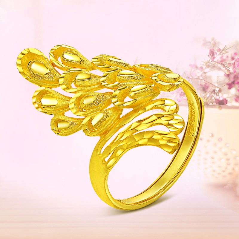 Peacock deals gold ring