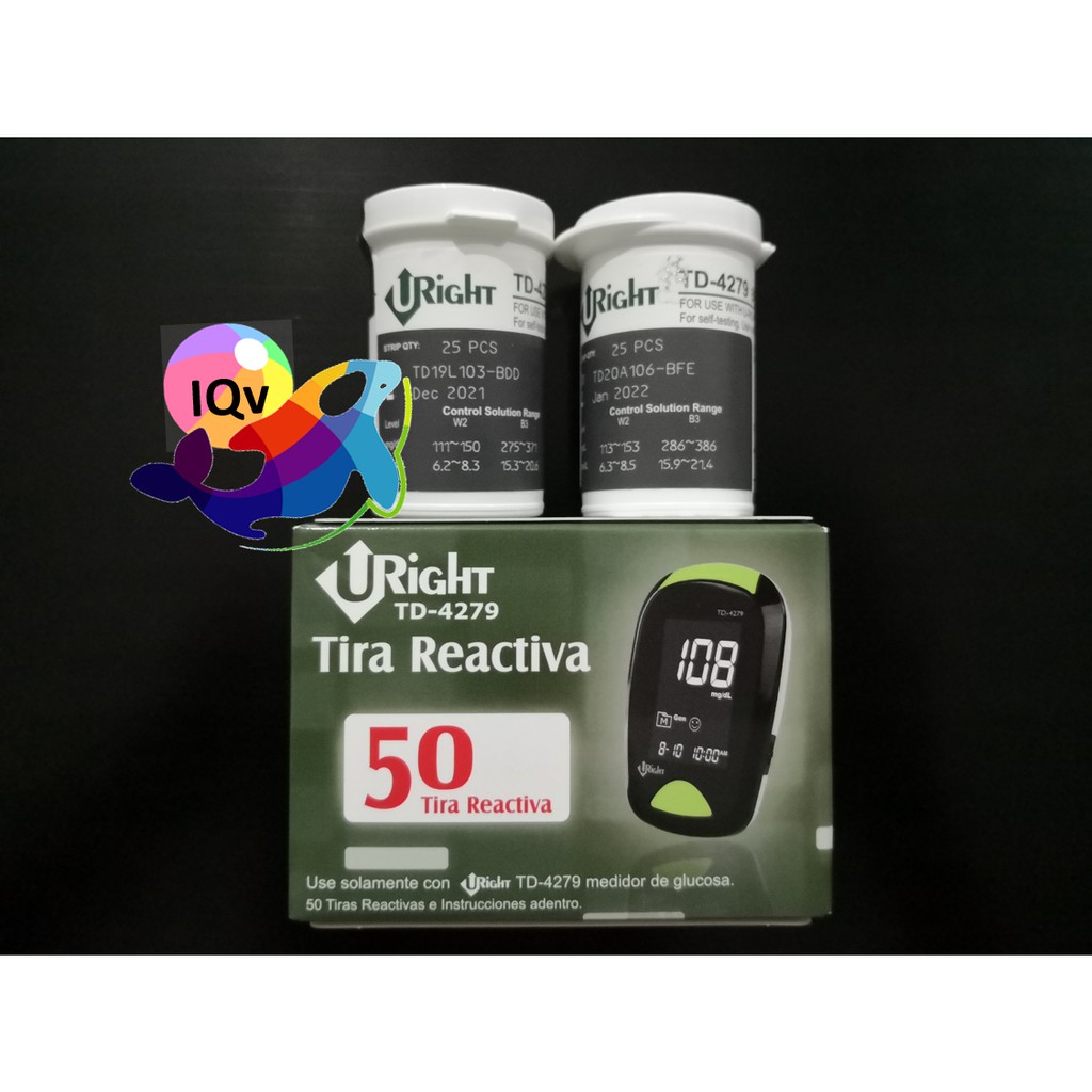 Uright (U-Right) Blood Glucose Test Strips (50 pcs) exp: 01/2028 ...