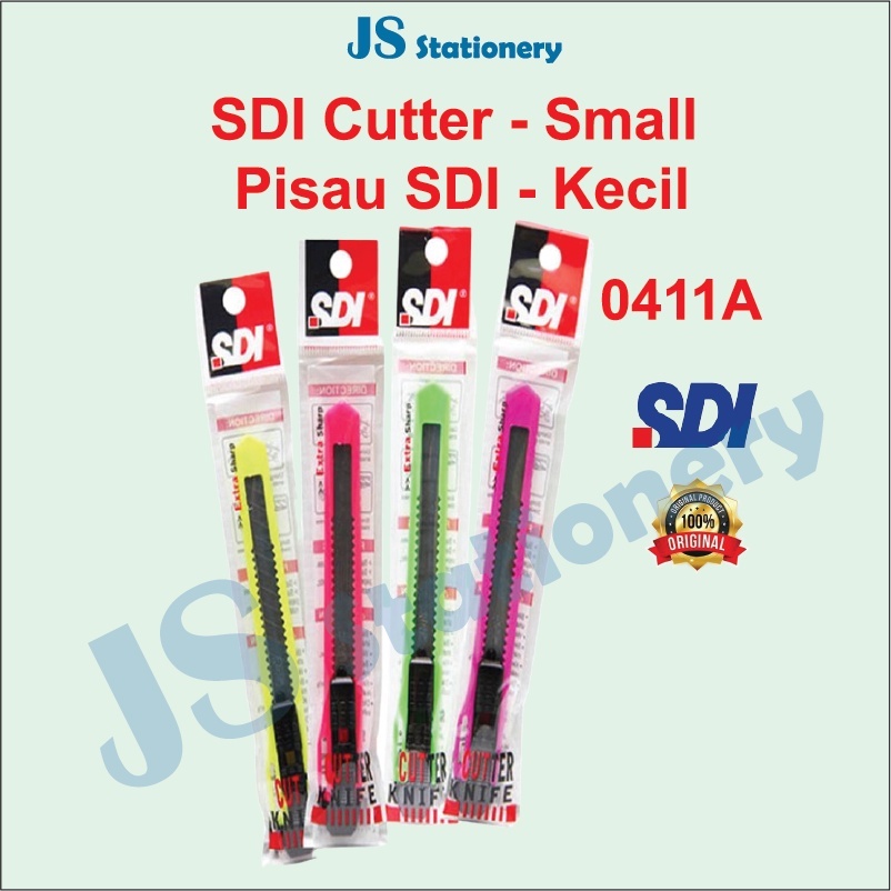 SDI Cutter Knife Big / Small 0426A / 0411A Pisau Besar / Kecil | Shopee ...