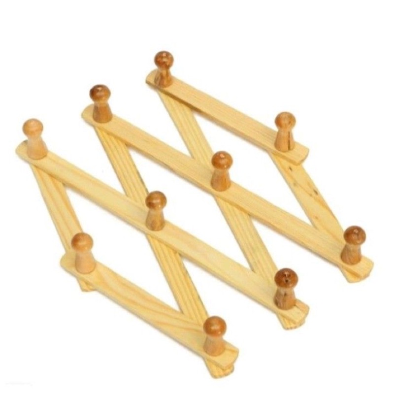 (READY STOCK) Adjustable Wood X Hanger Wall Hanger / Penyangkut baju