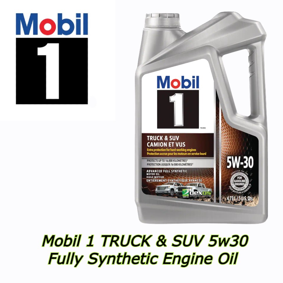 124317 (BROWN) Mobil 1 TRUCK & SUV 5w30 Fully Synthetic Engine Oil