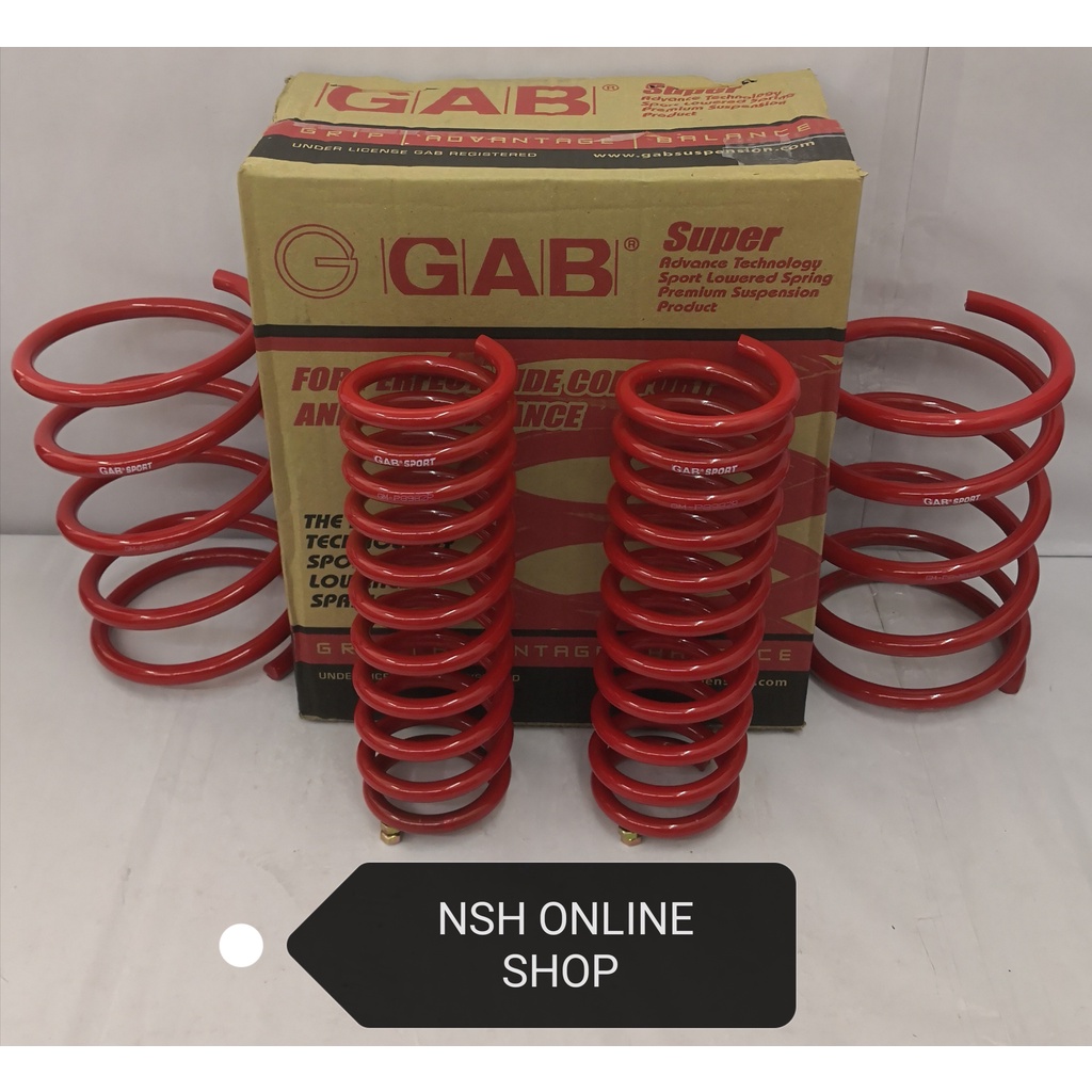GAB Sport Coil Spring for Proton Wira Satria 1.6 Waja Gen-2 Persona ...