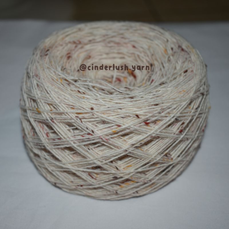 KATUN Actem knitting yarn (merino cotton acrylic) white sparkle small ...