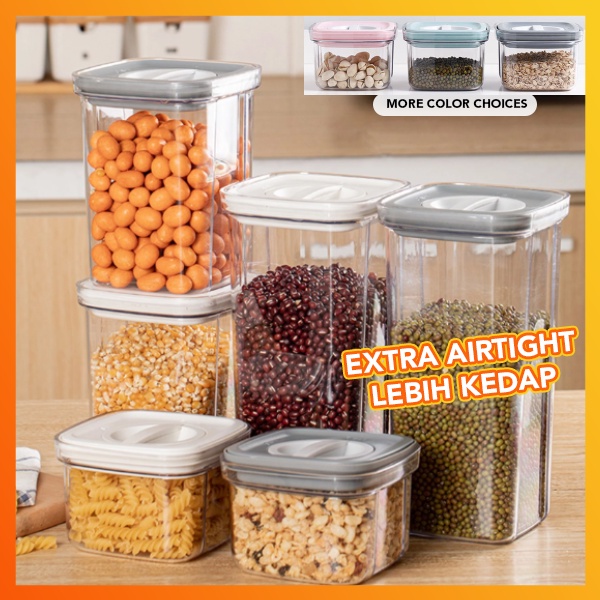 Stackable Airtight Twist Lock Transparent Food Storage Container ...